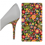 Floral Multicolor heel wrap