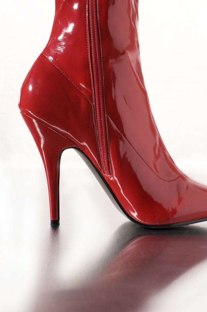 Red High Heel Boot